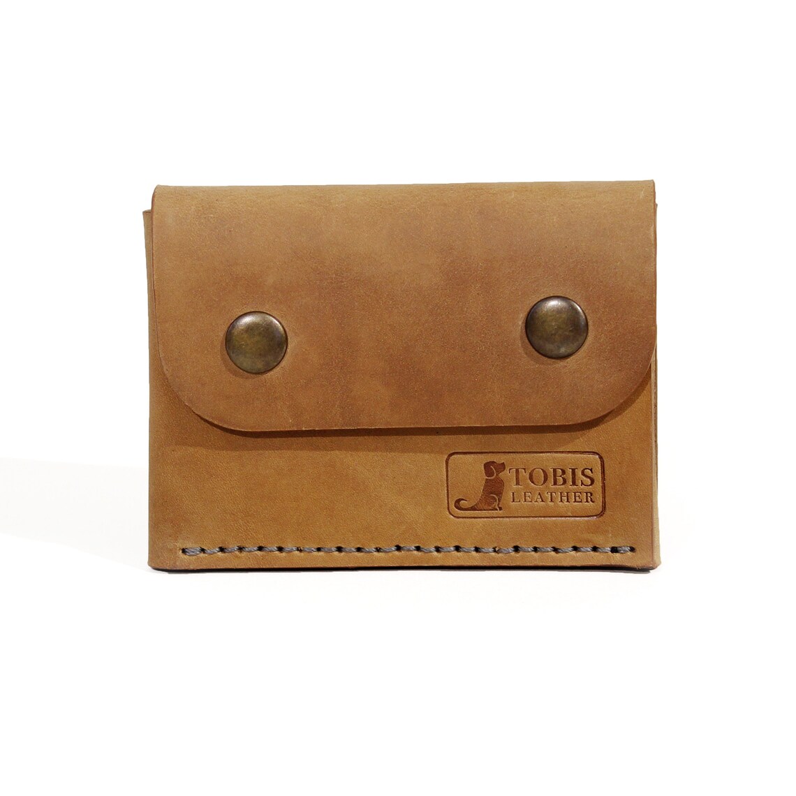 Handmade Unisex Pocket Size Wallet, Leather Minimalist Slim Card Holder