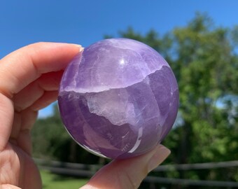 Esferas de fluorita índigo de nebulosa púrpura