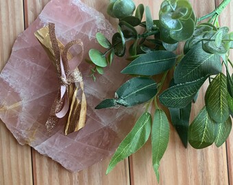 Losa de cuarzo rosa de Madagascar: cristal curativo del chakra del corazón