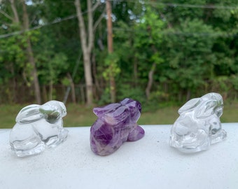Quartz Rabbits | Crystal Rabbits | Crystal Rabbit Carvings