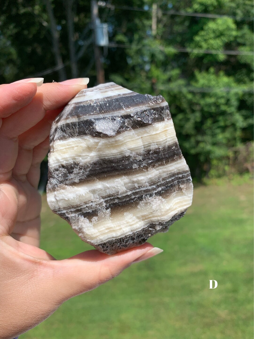 Forma libre de ónix de cebra / Ónix de cebra áspero / Piedra Etsy España