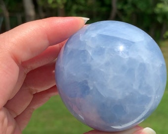 Blue Calcite Spheres | Polished Blue Calcite