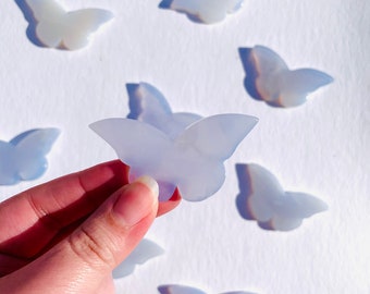 Talla de mariposa / Mariposa de calcedonia azul