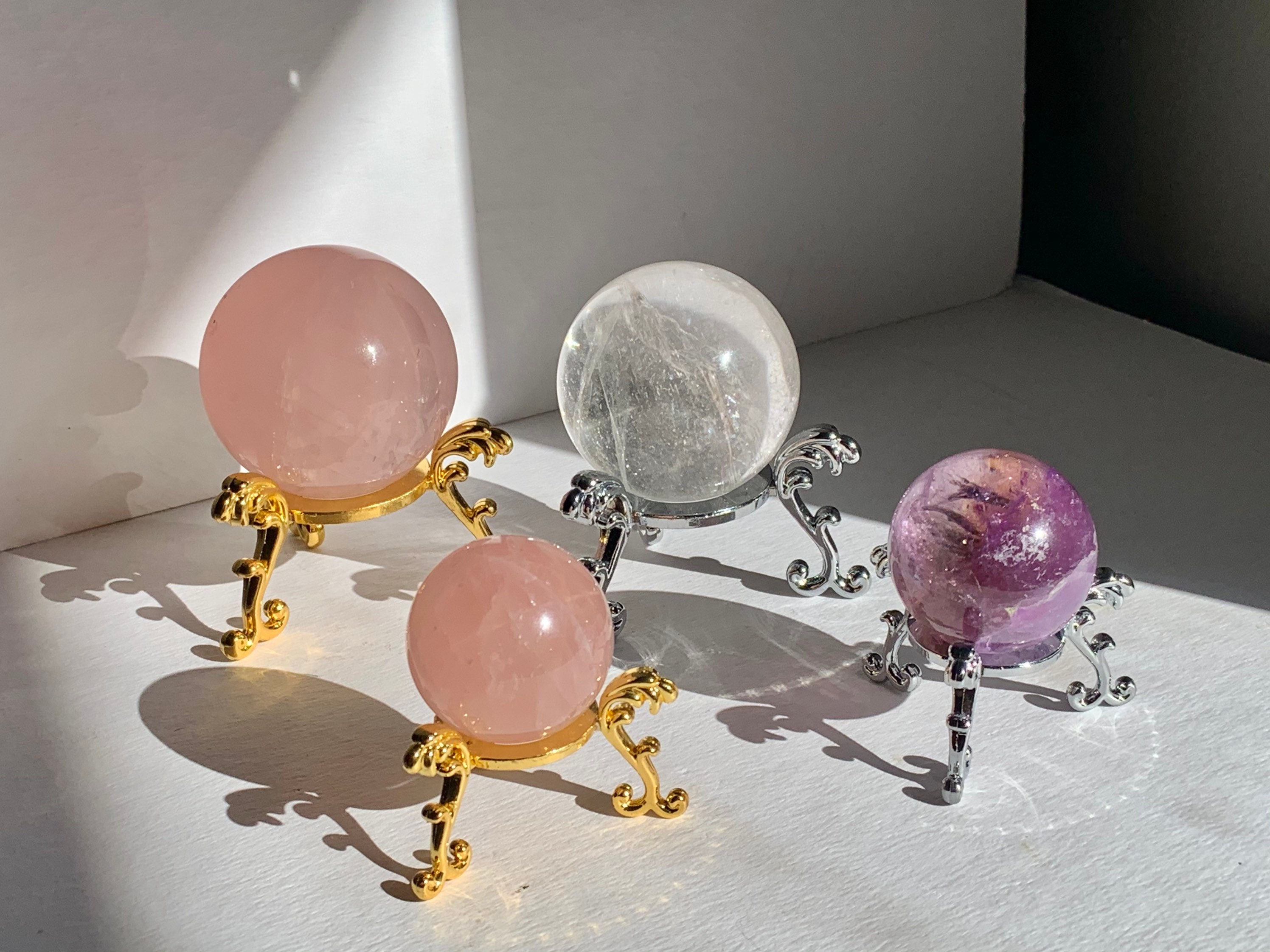 Metallic Sphere Stands Crystal Display Gold Sphere Stand Etsy Australia