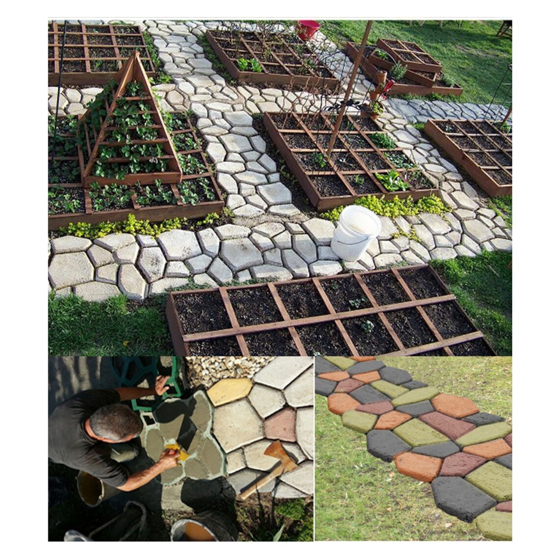 Garten Weg Zement Form/Beton Form/DIY Garten Pfad/Gras