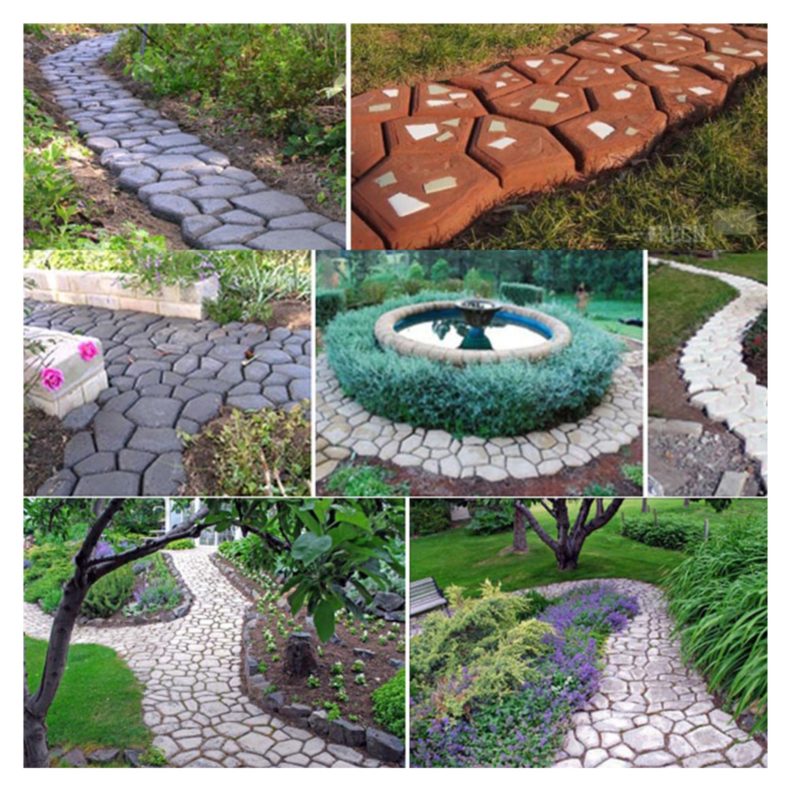 Garten Weg Zement Form/Beton Form/DIY Garten Pfad/Gras
