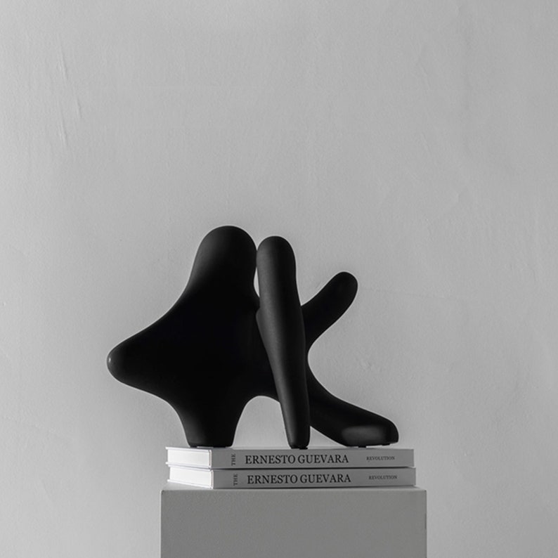 Dancing Abstract SculptureBlackWhiteDancer GiftsGifts for HerCouples giftCeramicElegance StatuesWedding giftAnniversary