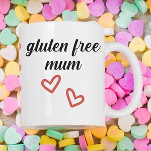 Mug maman sans gluten, Mug citation sans gluten, Mug coeliaque, Mug citation coeliaque, Cadeau sans gluten, Cadeau coeliaque, Mug sans gluten, Mug maman coeliaque image 1