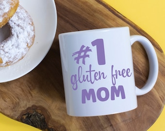 Number 1 Gluten Free Mom Mug, #1 Gluten Free Mom Mug, Celiac Mom Mug, Gift For Gluten Free Mom, Gluten Free Mothers Day Mug, Celiac Mom Gift