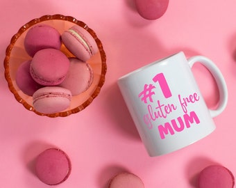 Number 1 Gluten Free Mum Gift, #1 Gluten Free Mum Mug, Coeliac Mum Mug, Gift For Gluten Free Mum, Gluten Free Mothers Day, Coeliac Mum Gift