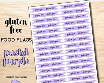PRINTABLE Gluten Free Cake Flags, Gluten Free Pick, Gluten Free Baking, Allergy Flag, Celiac Food Pick, Coeliac Baking, Toothpick Food Flags