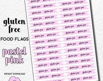 PRINTABLE Gluten Free Cake Flags, Gluten Free Pick, Gluten Free Baking, Allergy Flag, Celiac Food Pick, Coeliac Baking, Toothpick Food Flags