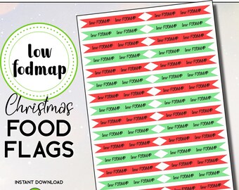 PRINTABLE Low FODMAP Flags, Low FODMAP Sign, Allergy Pick, Alert Flag, Low Fodmap Cooking, Allergy Food Tags, Allergy Food Pick, Cafe Flag