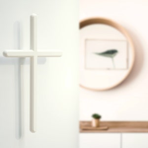 Cross, Wall Cross, Wall Hanging Cross, Cross Decor, Unique Floating Cross, Christian Wall Art, Religious Baptism Easter Sunday Gifts | WOW