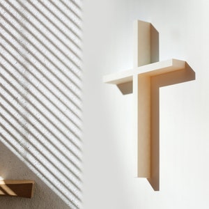 Cross, Wall Cross, Cross Decor, Minimalist Cross, Religious Cross, Wall Crosses for Home, Christian Gifts, Simple White Cross, Jesus Cross