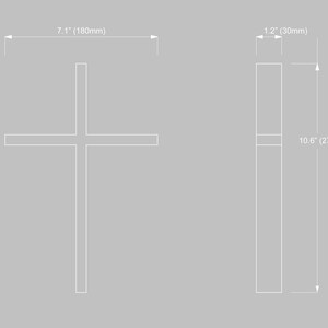 Peut inclure: Une &eacute;tag&egrave;re en m&eacute;tal en forme de croix blanche avec des dimensions de 18 cm par 27 cm. L'&eacute;tag&egrave;re a une largeur de 3 cm.