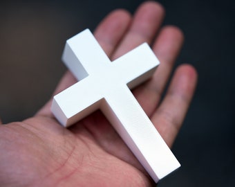 3D Printed Cross Magnet, Christian Home Decor Gift