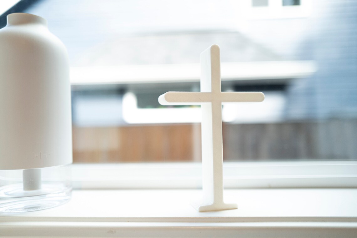 Standing Cross Cross Statue Cross on Stand Table Top Cross Etsy