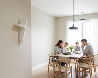 3D Printed Wall Cross, Christian Home Decor, Baptism Gift