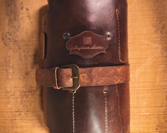 Leather Tool Case ~ Tool Roll Leather ~ Handmade ~ 100% Full Grain Leather ~ Gift For Handy Man ~ Tools Organizer ~ Durable