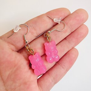 Adorable Pastel Gummy Bear Dangle Earrings