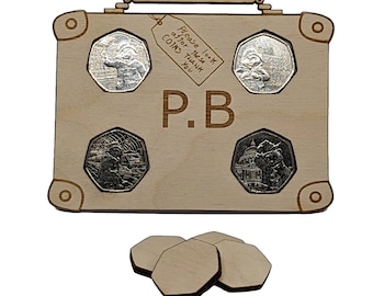 Coin Display // Paddington Bear // 50p display // Suitcase