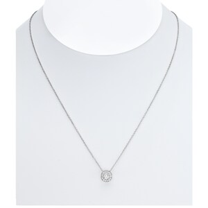 White Gold Necklace 17&quot; Chain.