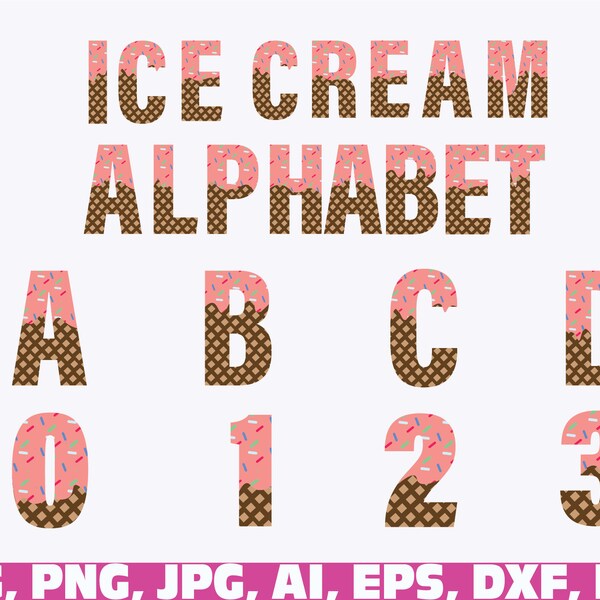 ice cream alphabet svg, summer alphabet letters font ice cream svg, Ice Pop Svg, Summer Svg, A-Z Ice Cream SVG, Alphabet svg Ice Cream Party