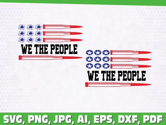 We the People Svg We the People American Flag Svg 2nd | Etsy