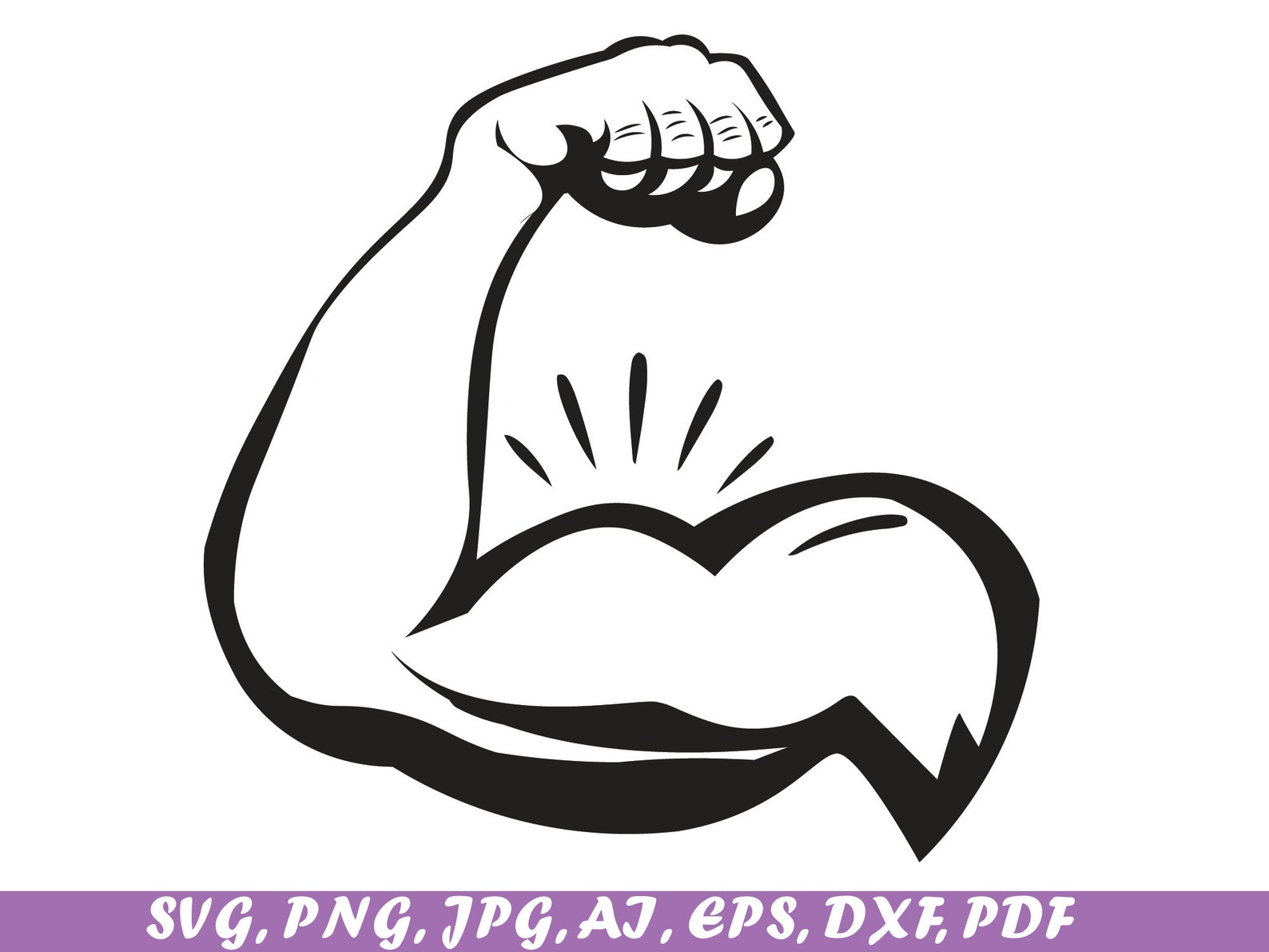 Bicep Svg Fitness Svg a Weight Lifting Svg Exercise Svg - Etsy