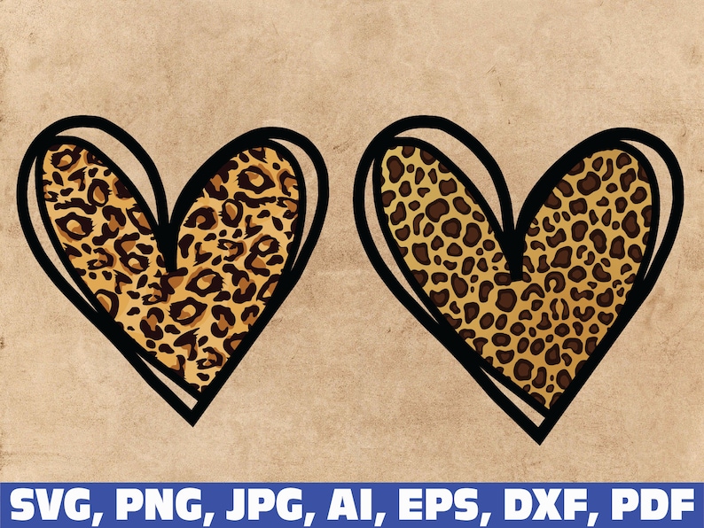 Download Leopard heart png leopard heart svg cheetah heart svg ...