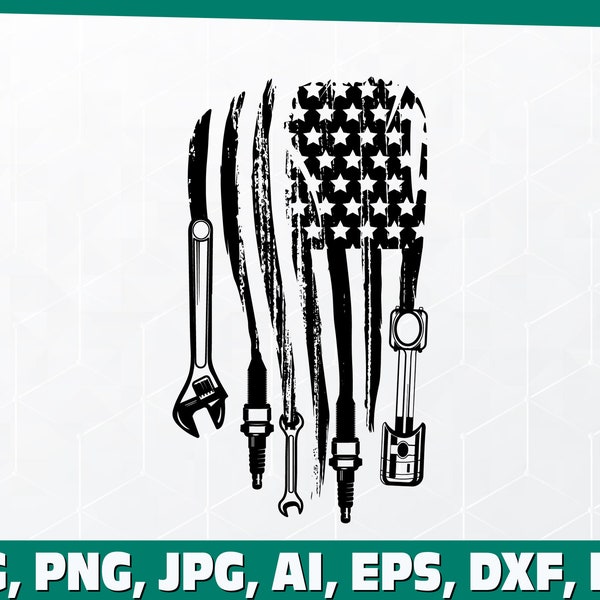 mechanic svg,mechanic flag svg, mechanic american flag svg, wrench svg, wrench flag svg, mechanic clipart, mechanic dad svg, mechanic gift