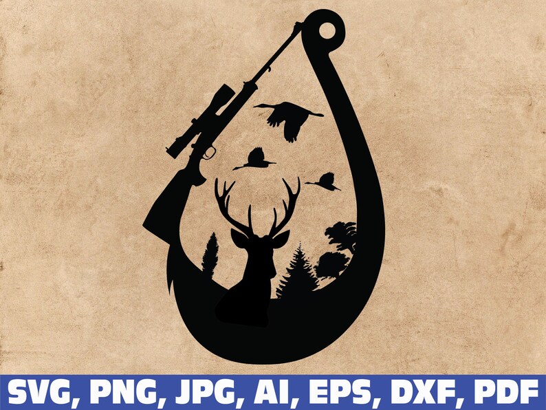 Free Free 306 Hunting And Fishing Flag Svg SVG PNG EPS DXF File