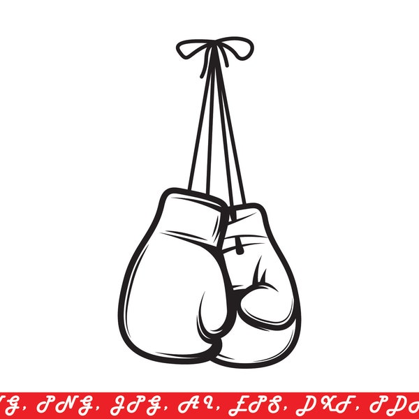 Gants de boxe, Gant de boxe svg, Fighting Svg, Sports Svg, Sport Svg, Fichiers Svg svg pour Cricut, Cricut Svg, Fichier svg coupé svg, Drôle svg