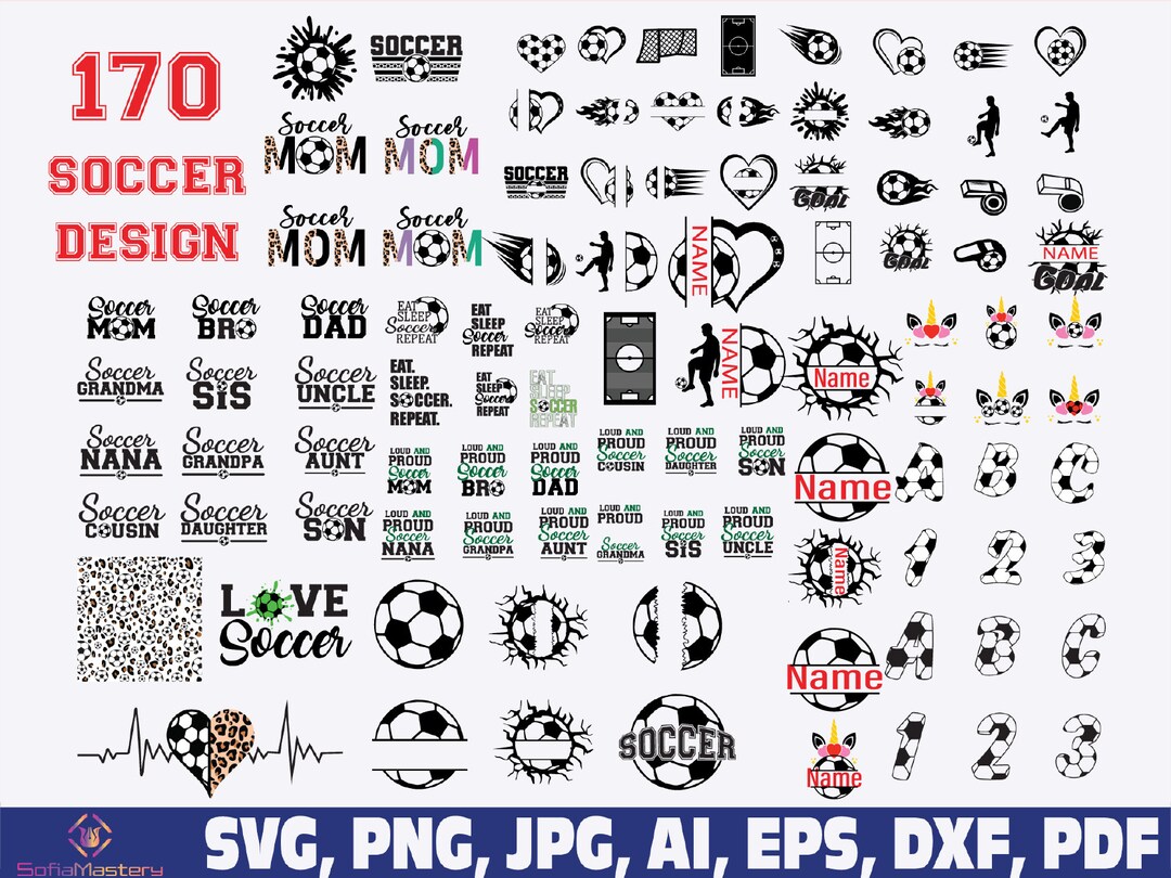 Soccer Svg Bundle, Soccer Font Alphabet Letters Svg, Soccer Svg, Soccer ...