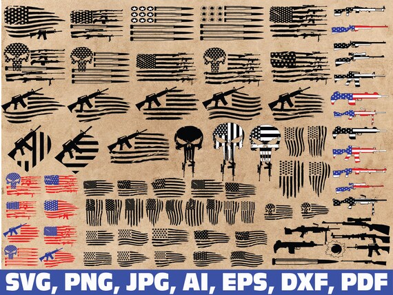 Download Gun flag svg military svg rifle flag svg bullet flag svg ...