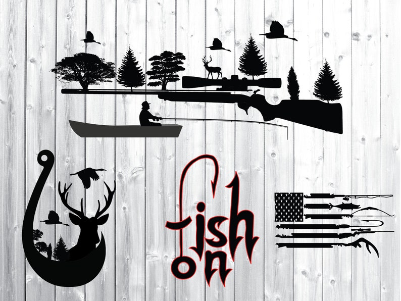 Fishing hunting svg bundle fishing svg hunting svg hunt ...