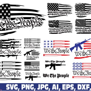 We the People Svg We the People American Flag Svg 2nd - Etsy