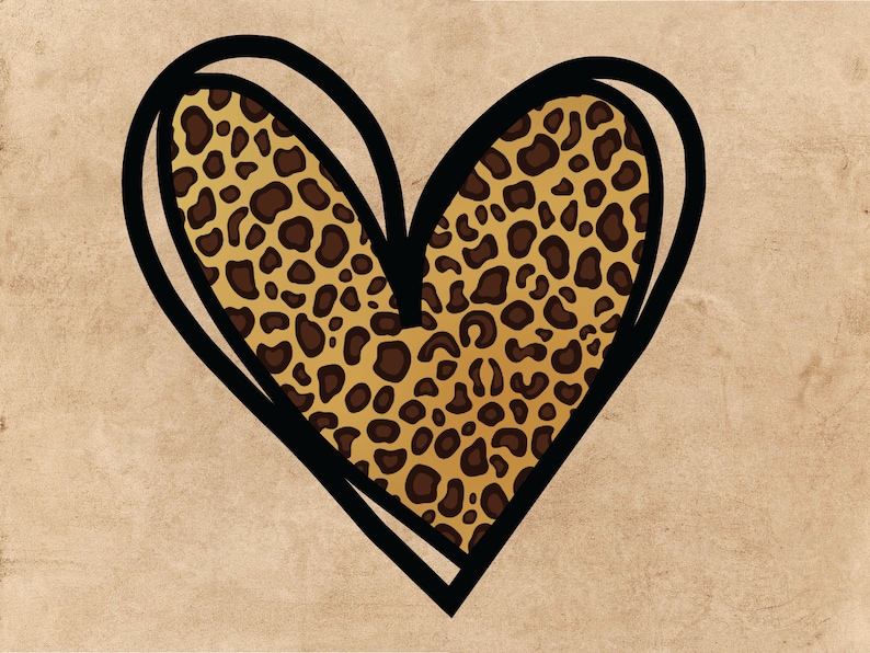 Download Leopard heart png leopard heart svg cheetah heart svg ...