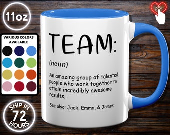 PERSONALIZED Team Gifts, Coworker Gift, Team Definition, Employee Thank You, Staff Appreciation