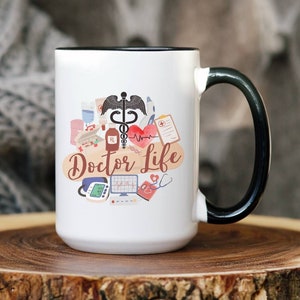 DoctorLife Mug, Doctor Mug Guft, Doctor&#39;s Gift Mugs, Healthcare Worker Mugs