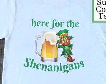 Hier voor de Shenanigans St. Patrick's Day Tee, Funny St. Patty's Day Beer Tee