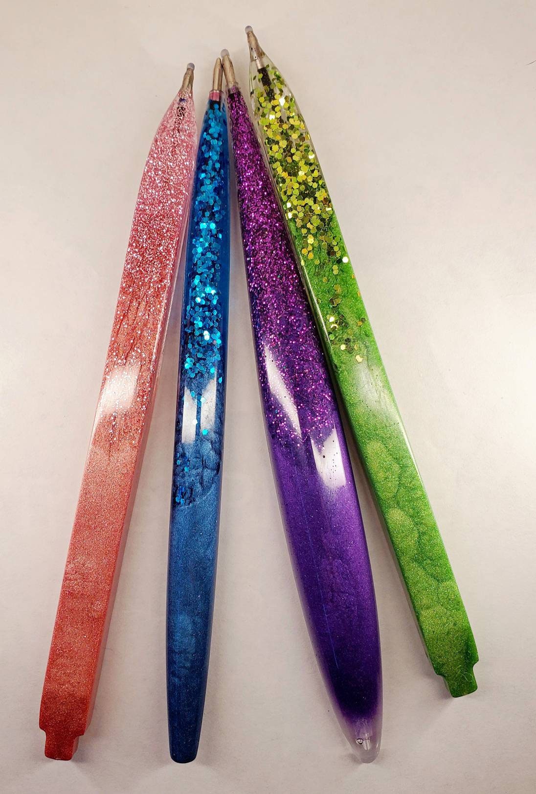 Glamorous Glittery Resin Ink Pens Resin Ink Pens Etsy