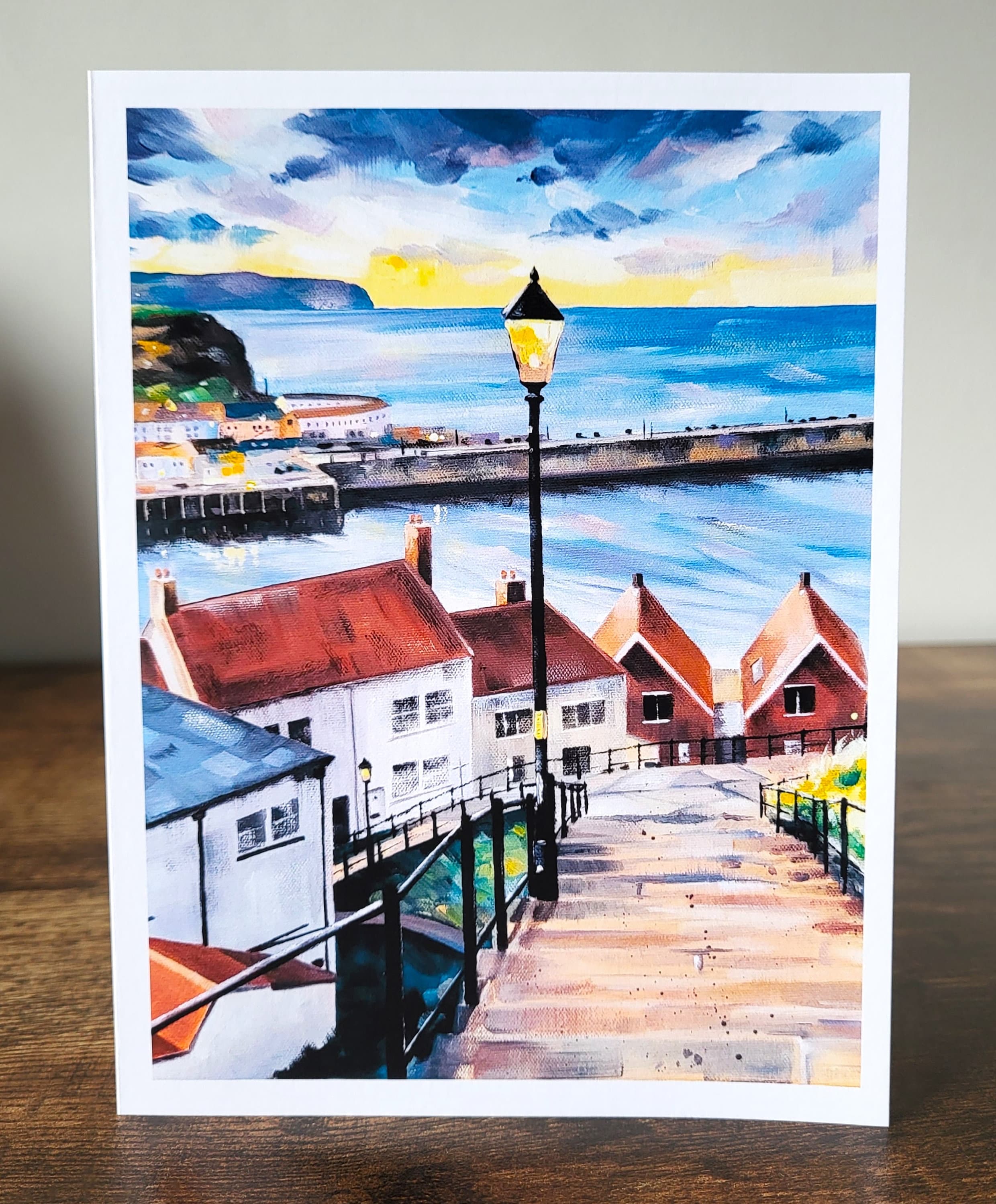 Cartão Whitby baseado na pintura a óleo original, vazio dentro