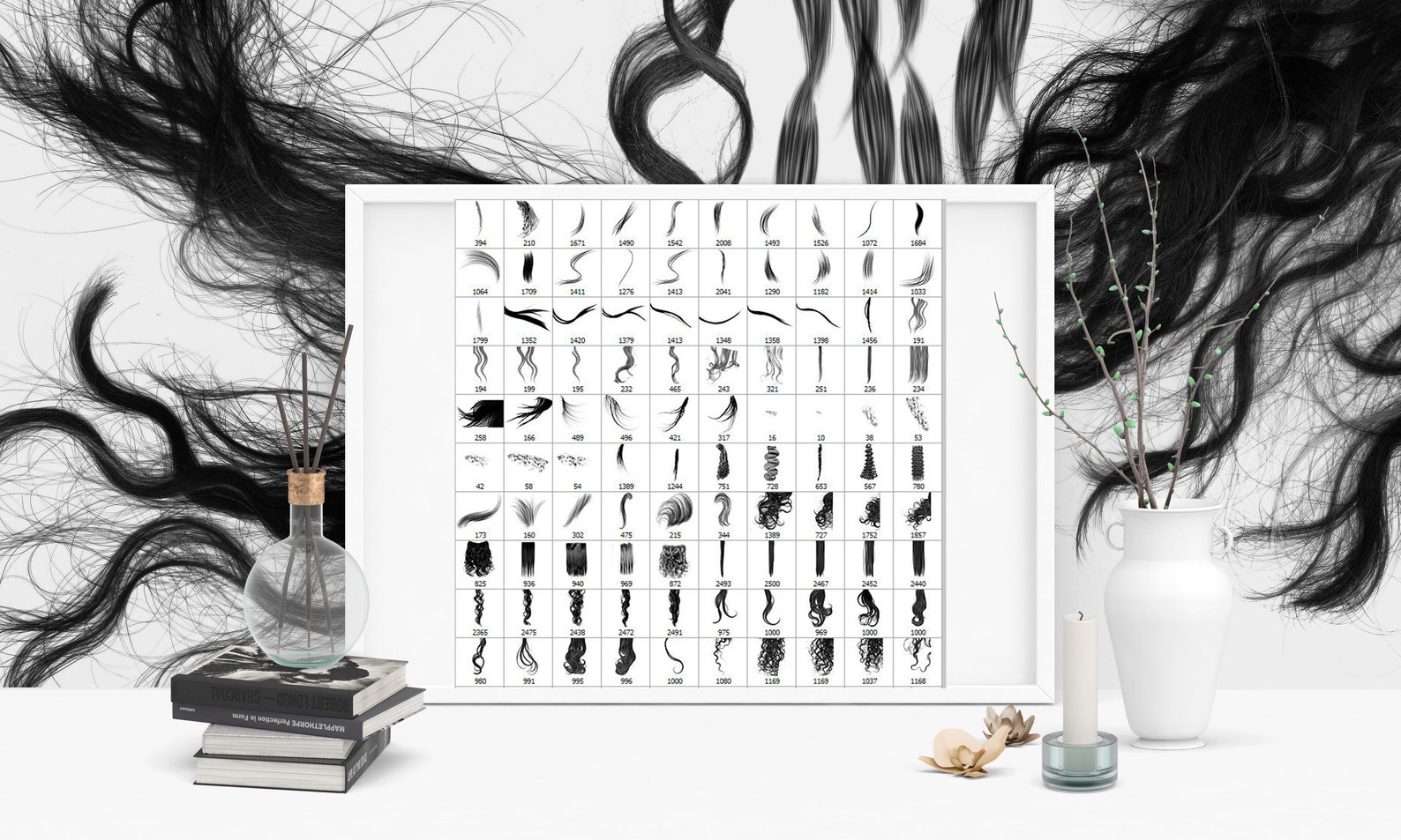 Hair brushes Wigs ABR Digital hair Curls brushes Etsy