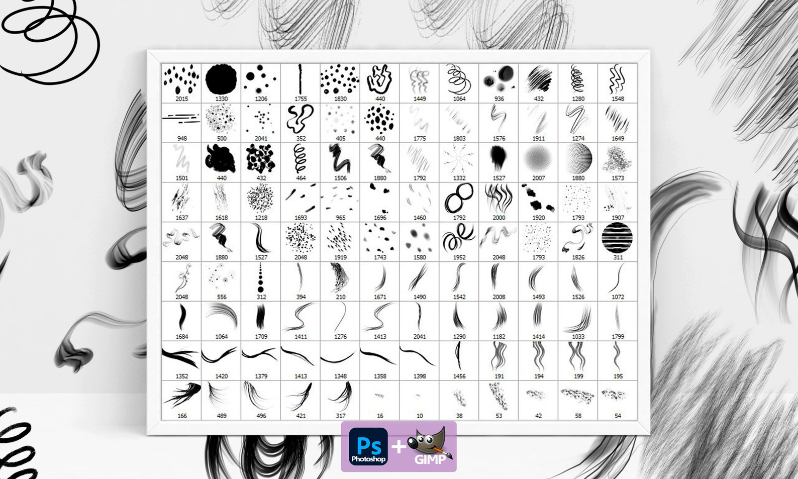 Hair Brushes Digital Hair Wigs ABR Curls Brushes Etsy