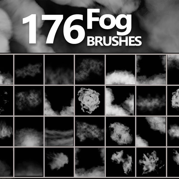 Fog Brushes, Real Mist Brushes, Realistic Smoke, Photography Brushes, Clouds Effect, Mystical smoke, Photoshop Brushes, Cliparts ABR