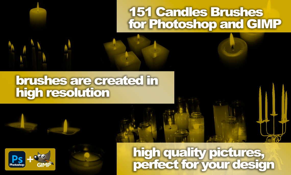 Candles Brushes, Candlestick ABR, Fiery Brushes, Fire Brushes