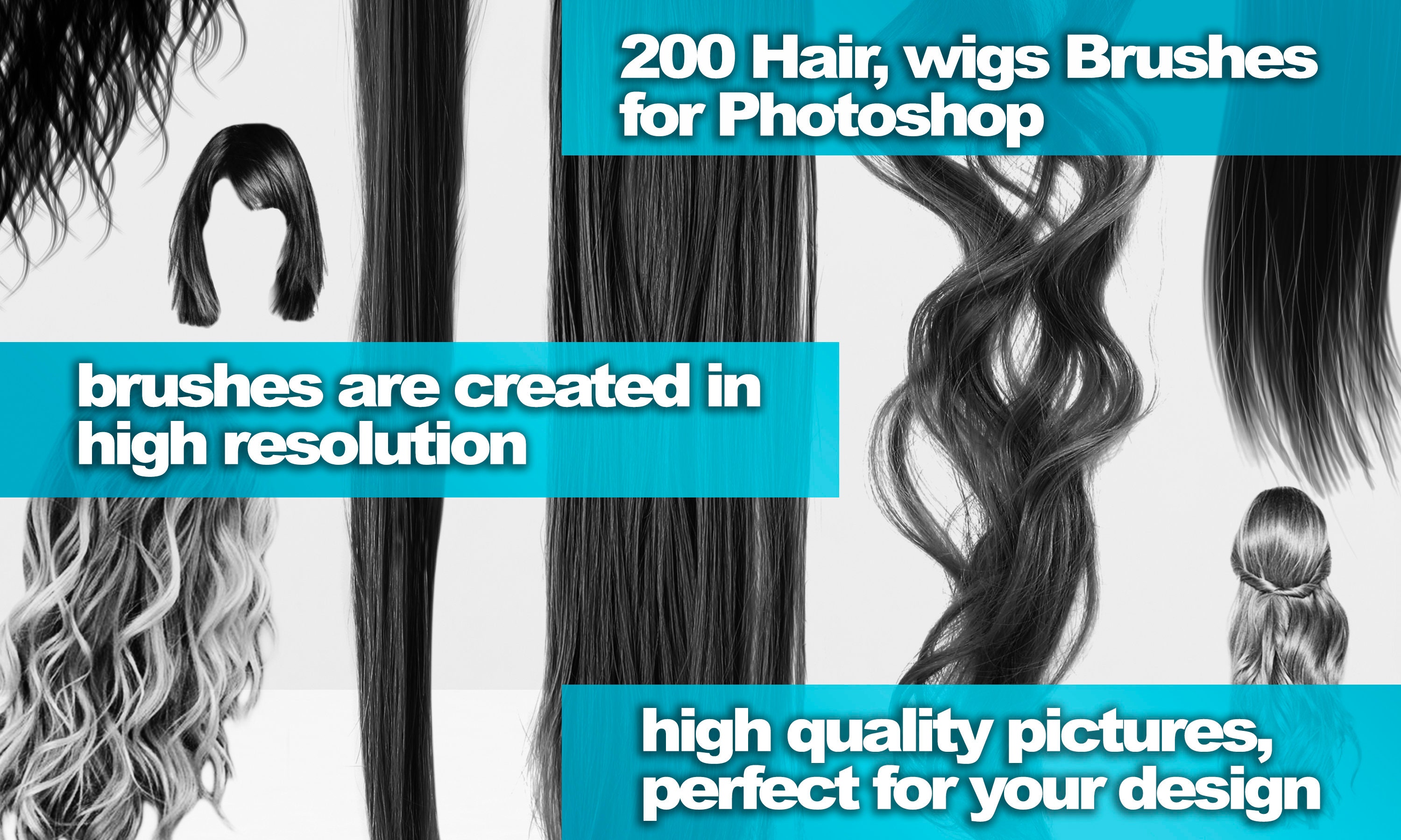 Hair brushes Wigs ABR Digital hair Curls brushes Etsy