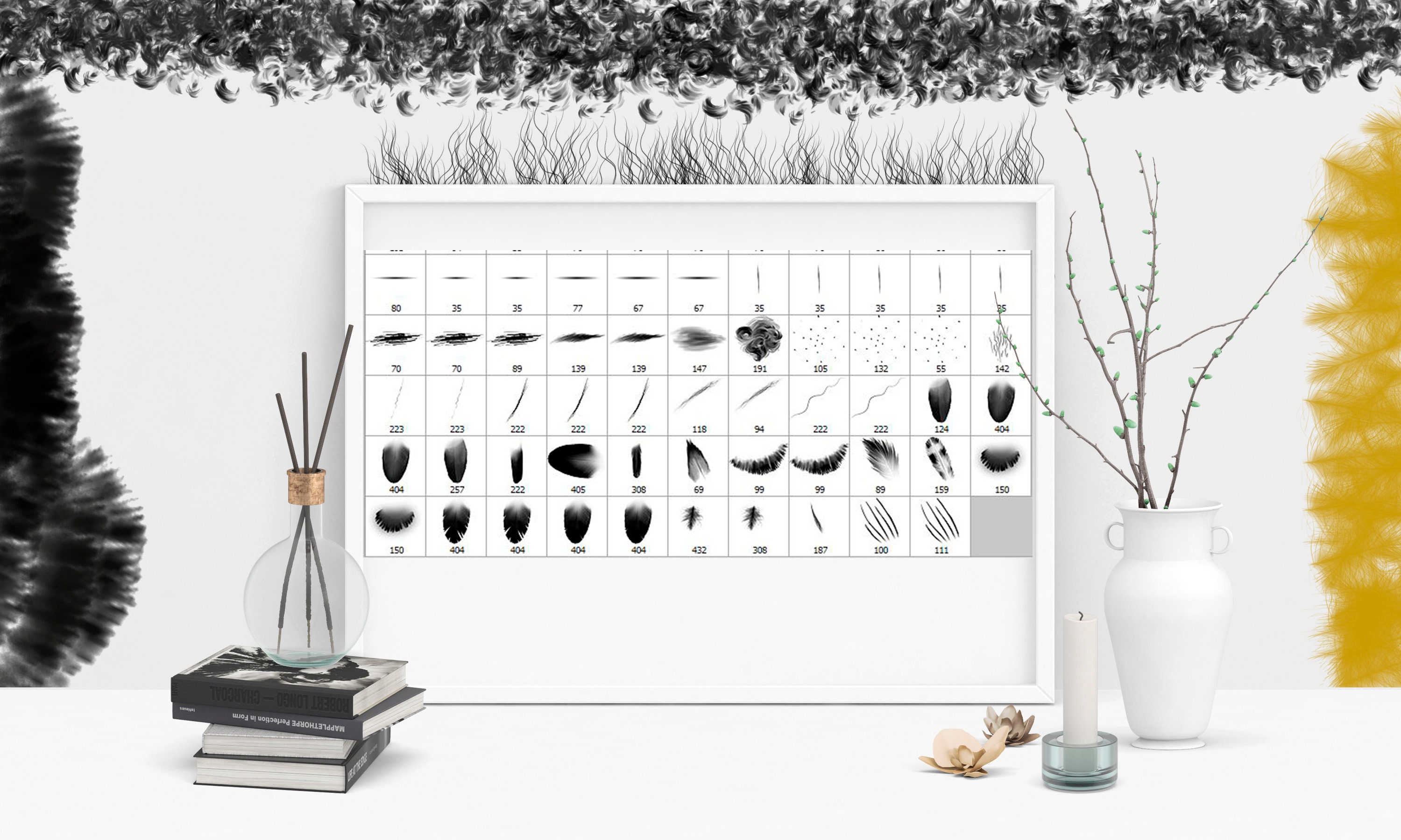 Fur Brushes Animal Hair Brushes Animal Brushes Textures | Etsy UK